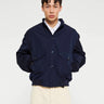 Palmes - Rib Collar Blouson in Navy