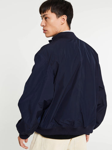 Palmes - Rib Collar Blouson in Navy
