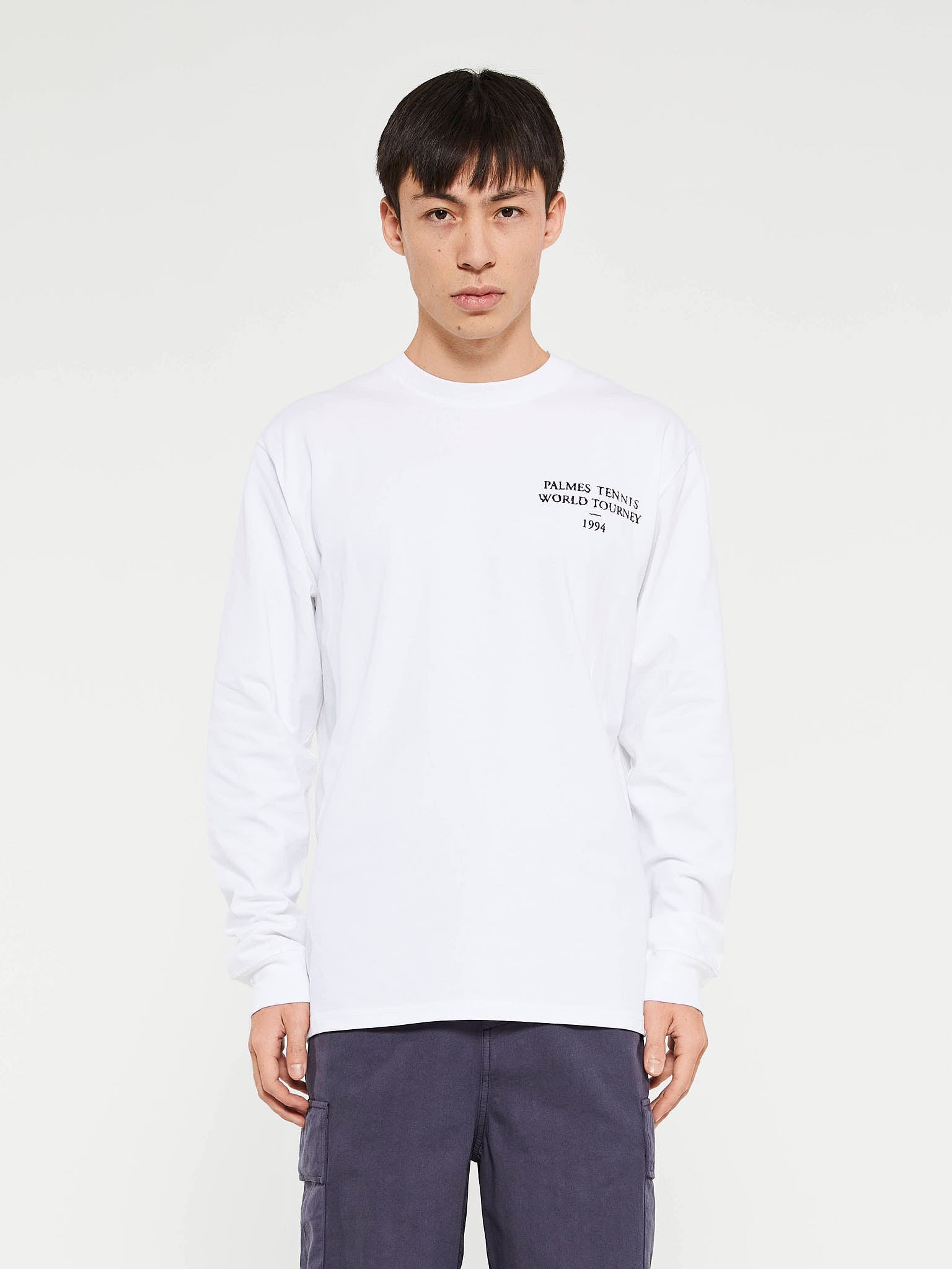 Palmes - Tourney Longsleeve T-Shirt in White