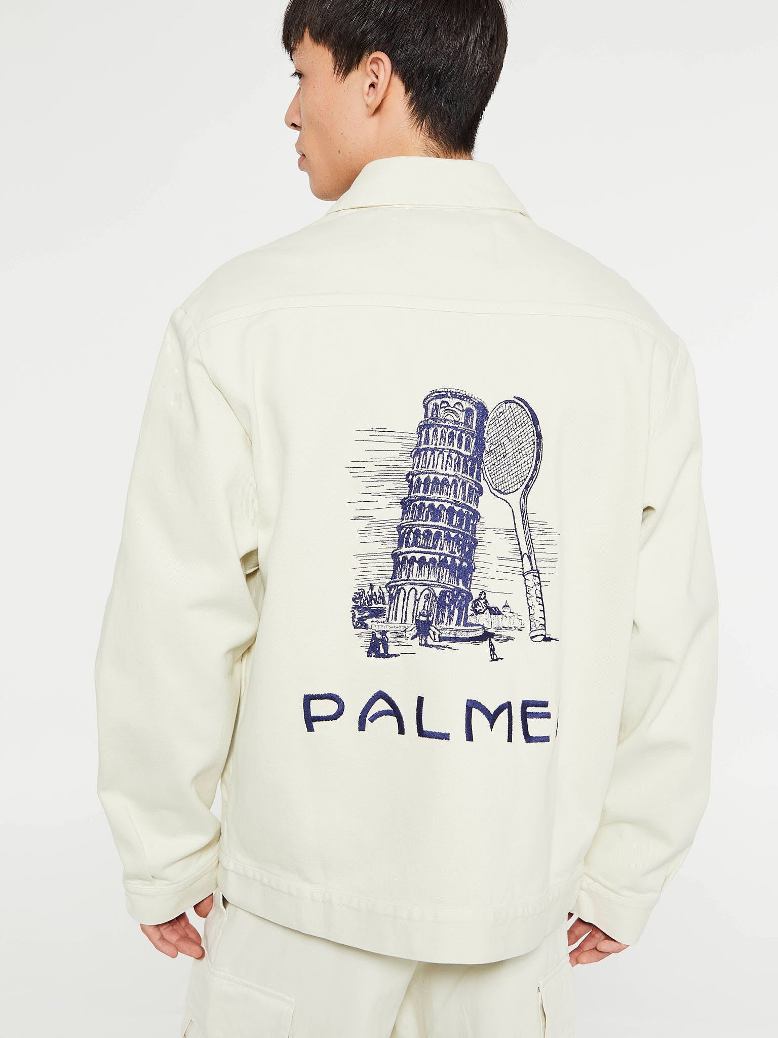 Palmes - Tower Zip Jacket in Off-White