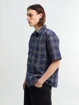 Palmes - Checkered Shirt in Blue