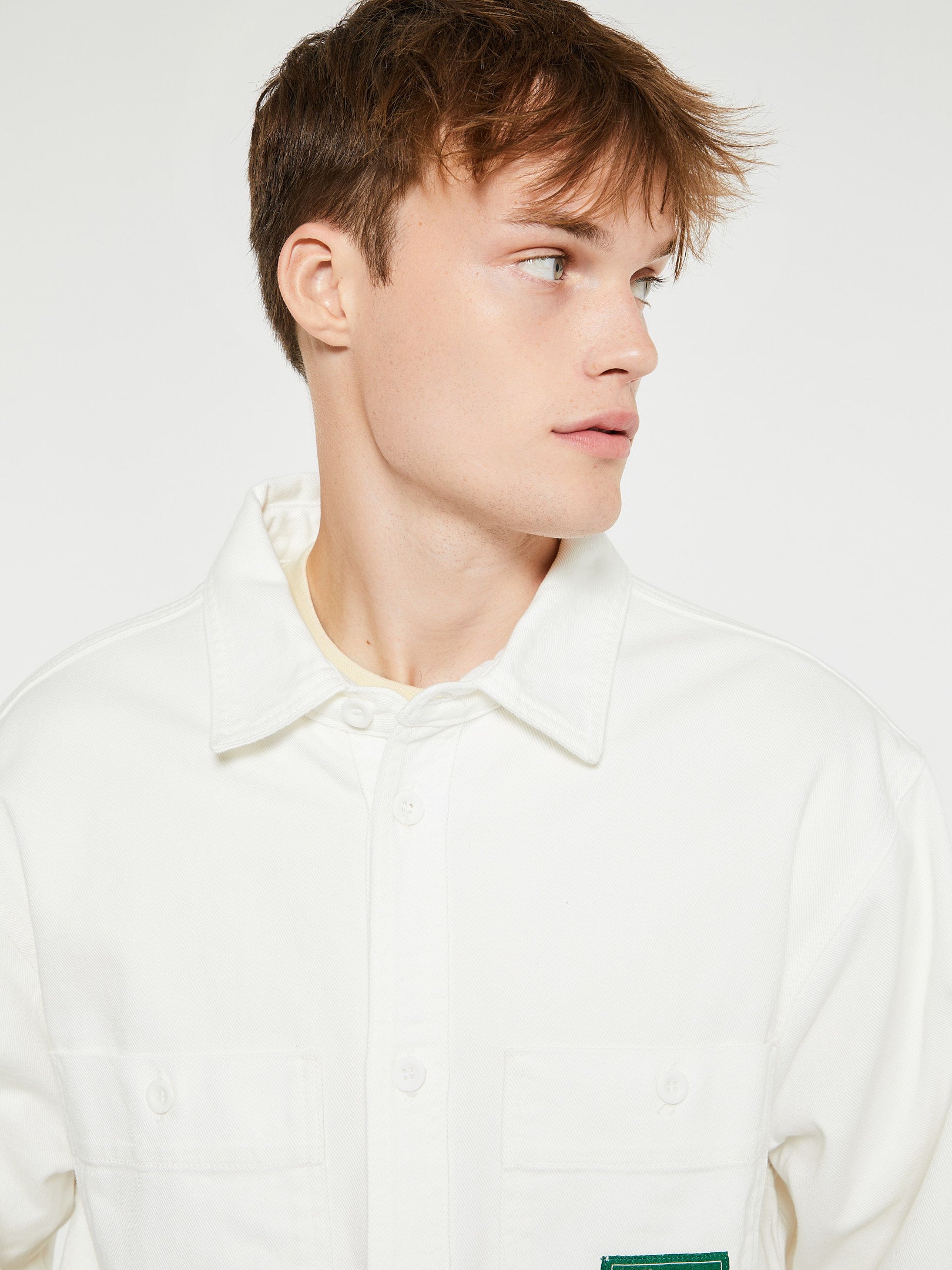 Palmes - Mister Overshirt in White – stoy