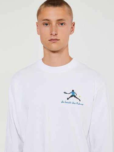 Palmes - Societá Longsleeved T-Shirt in White