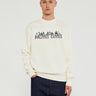 Palmes - Entou Crewneck Sweatshirt in Off-White