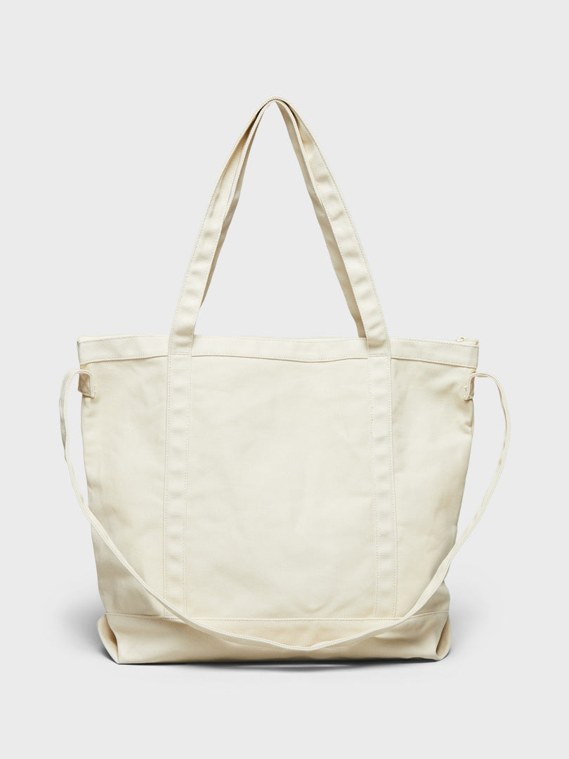 Martini Zip Tote Bag in Off-White