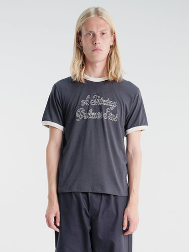 Palmes - Star Ringer T-Shirt in Navy