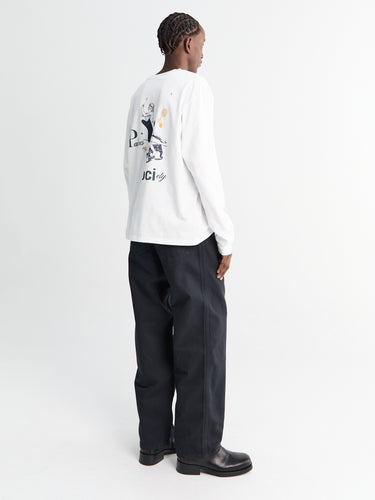 Palmes - Coarse Trousers in Black