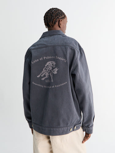 Palmes - Lake Zip Jacket in charcoal