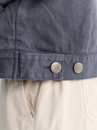 Palmes - Lake Zip Jacket in charcoal