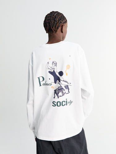 Palmes - Piano LongSleeved T-Shirt in White