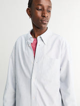 Palmes - Deuce Oxford Shirt in Light Blue Stripes