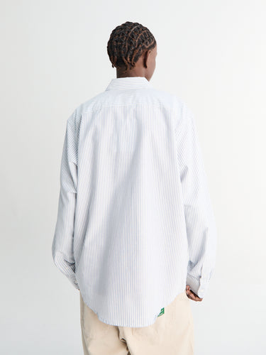 Palmes - Deuce Oxford Shirt in Light Blue Stripes