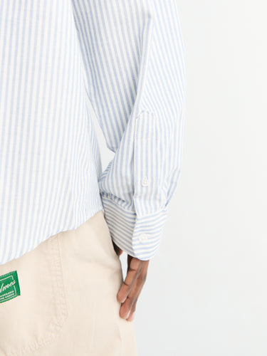 Palmes - Deuce Oxford Shirt in Light Blue Stripes