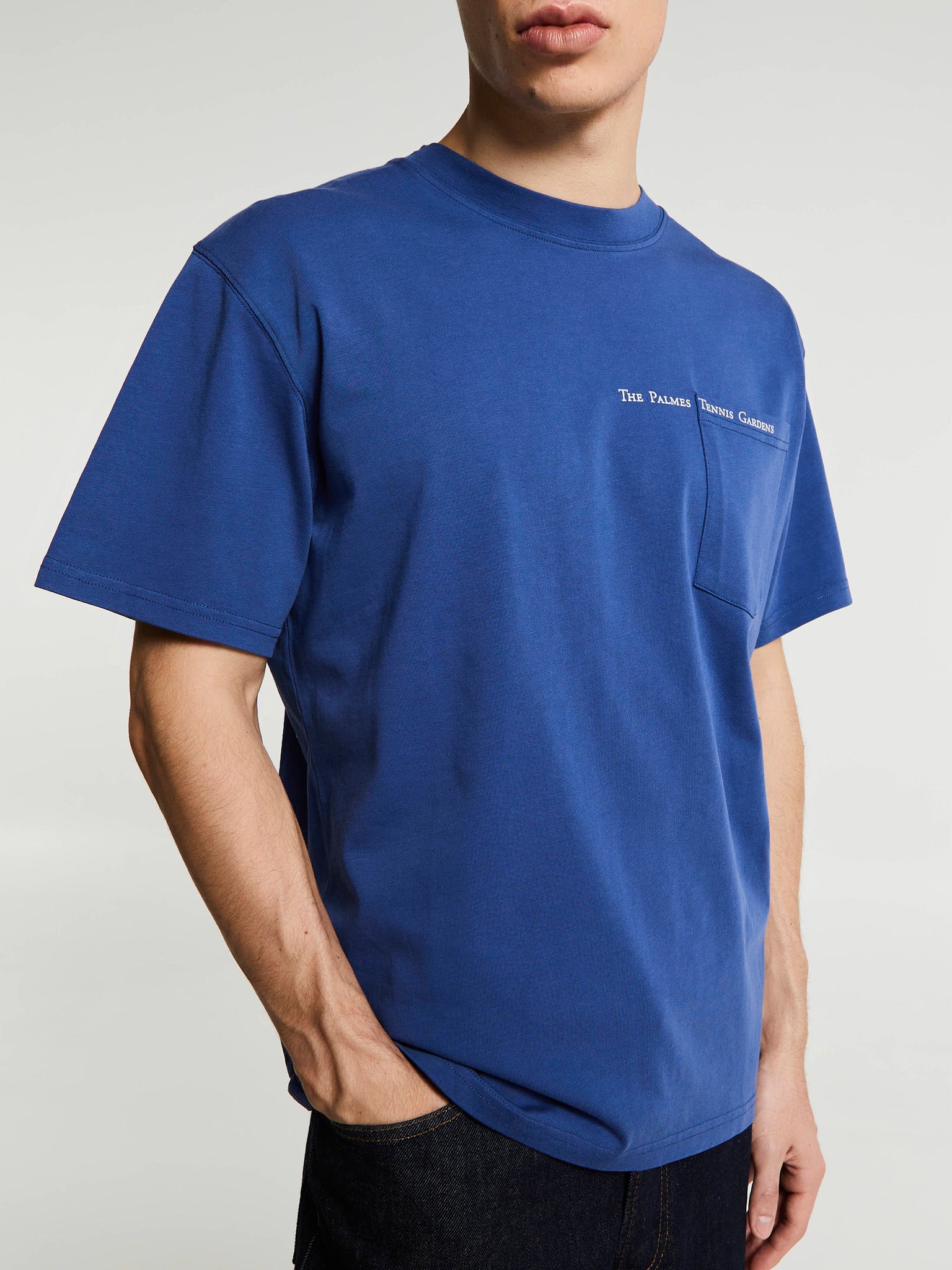 Palmes - Gardens Pocket T-Shirt in Blue