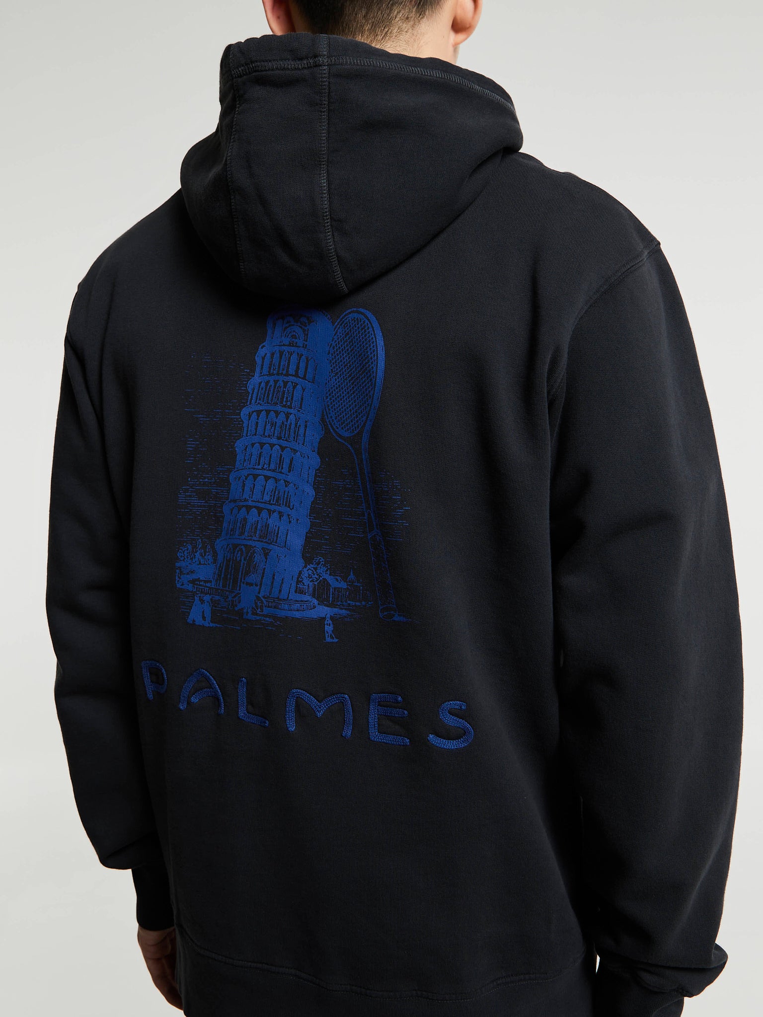 Palmes - Tower Hooded Sweatshirt in Black