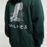 Palmes - Tower Hooded Sweatshirt in Dark Green