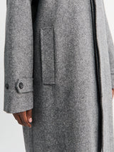 Palmes - Heritage Wool Coat in Grey