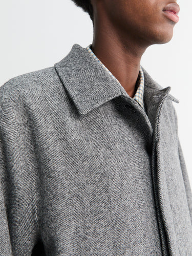 Palmes - Heritage Wool Coat in Grey