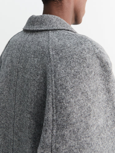 Palmes - Heritage Wool Coat in Grey