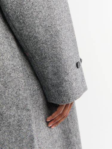 Palmes - Heritage Wool Coat in Grey
