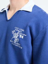 Palmes - Forever Open Rugby Shirt in Blue