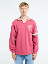 Palmes - Forever Open Rugby Shirt in Red
