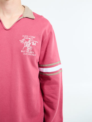 Palmes - Forever Open Rugby Shirt in Red