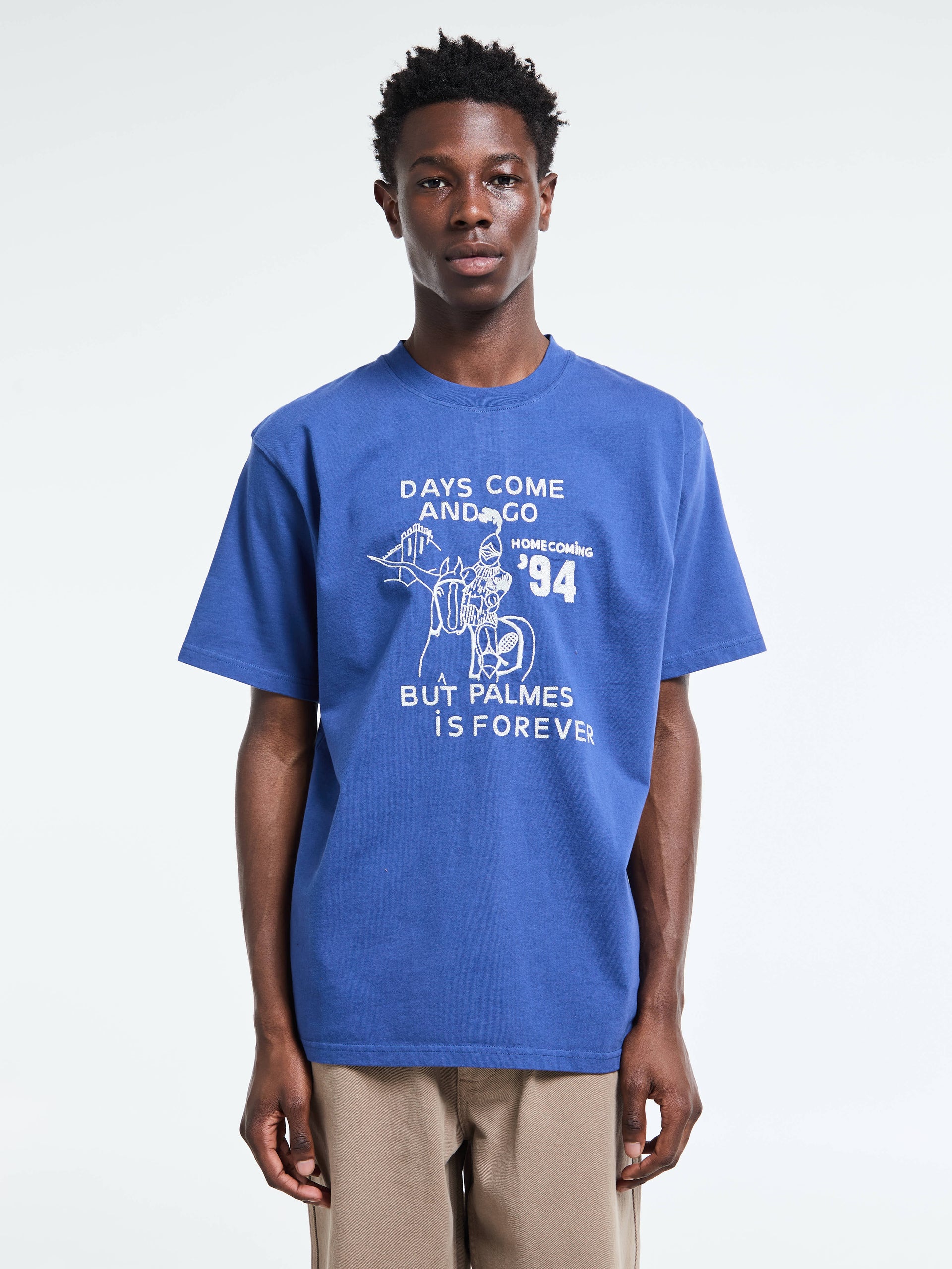 Palmes Forever T-Shirt in Blue – Stoy - Main Image