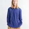 Palmes - Lace Longsleeved Zip Polo in Blue