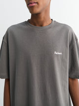 Palmes - Logo T-Shirt in charcoal