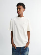 Palmes - Logo T-shirt in Off-White