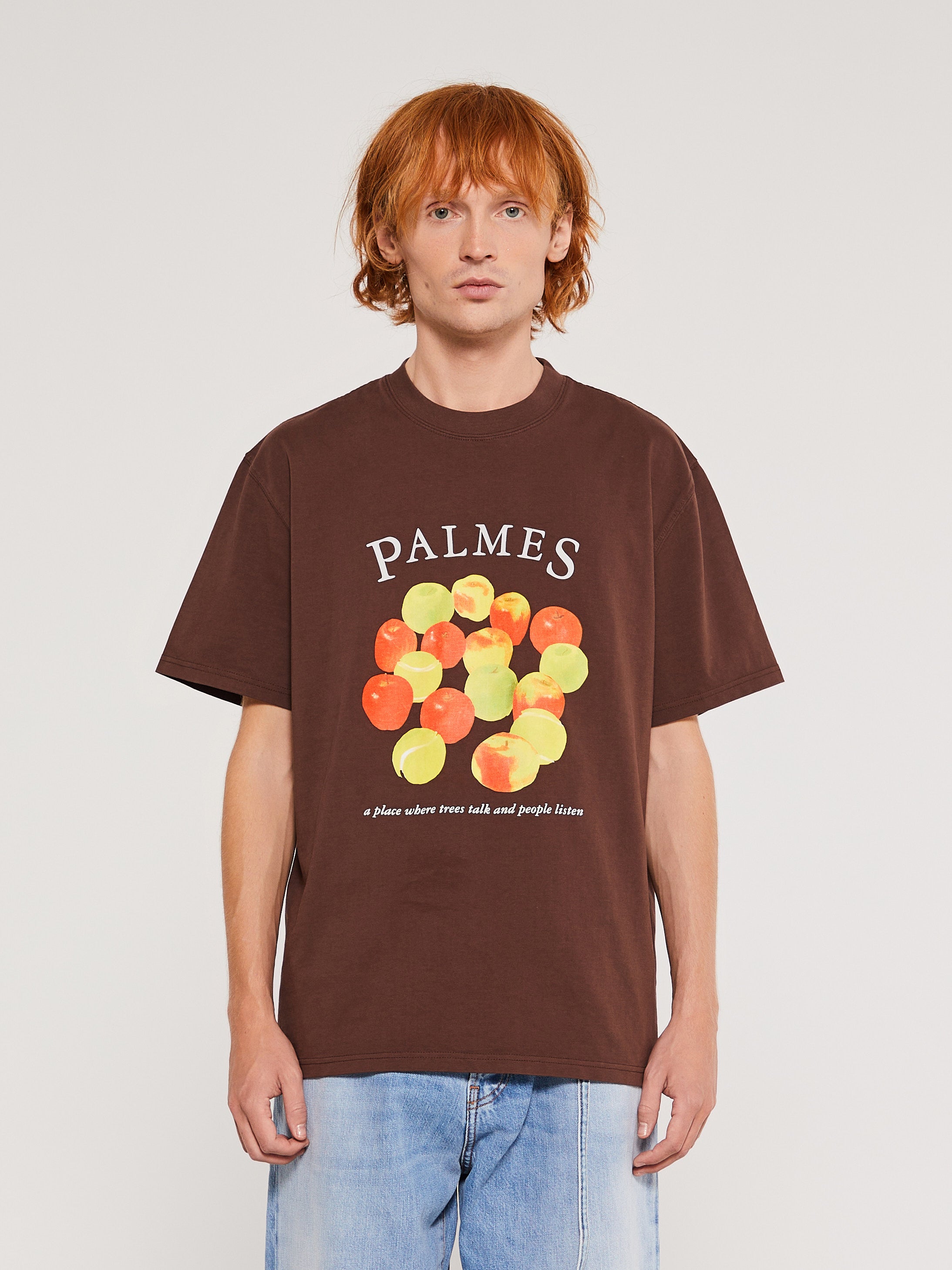 PALMES - Apples T-Shirt in Brown