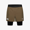 Pas Normal Studios - T.K.O. Balance 2-in-1 Shorts in Dark Stone