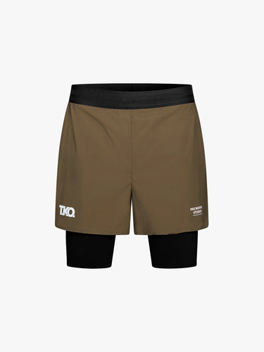 Pas Normal Studios - T.K.O. Balance 2-in-1 Shorts in Dark Stone
