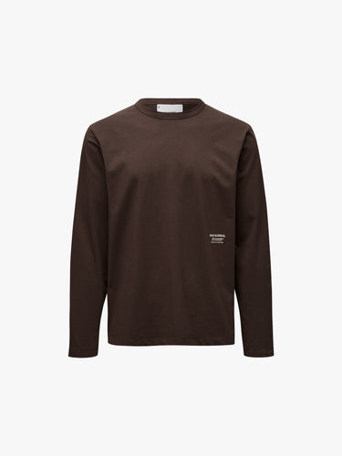 Off-Race Cotton Tech Long Sleeve T-Shirt in Dark Purple