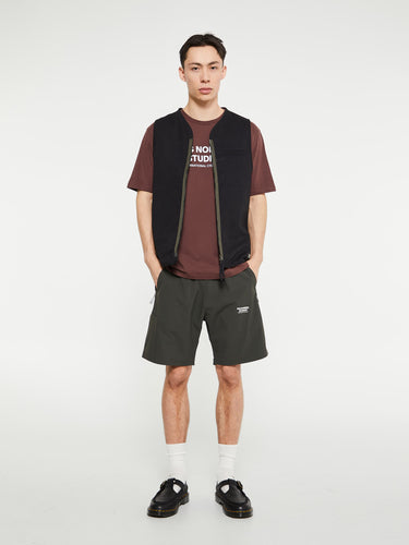 Pas Normal Studios - Off-Race Logo T-shirt in Deep Brown