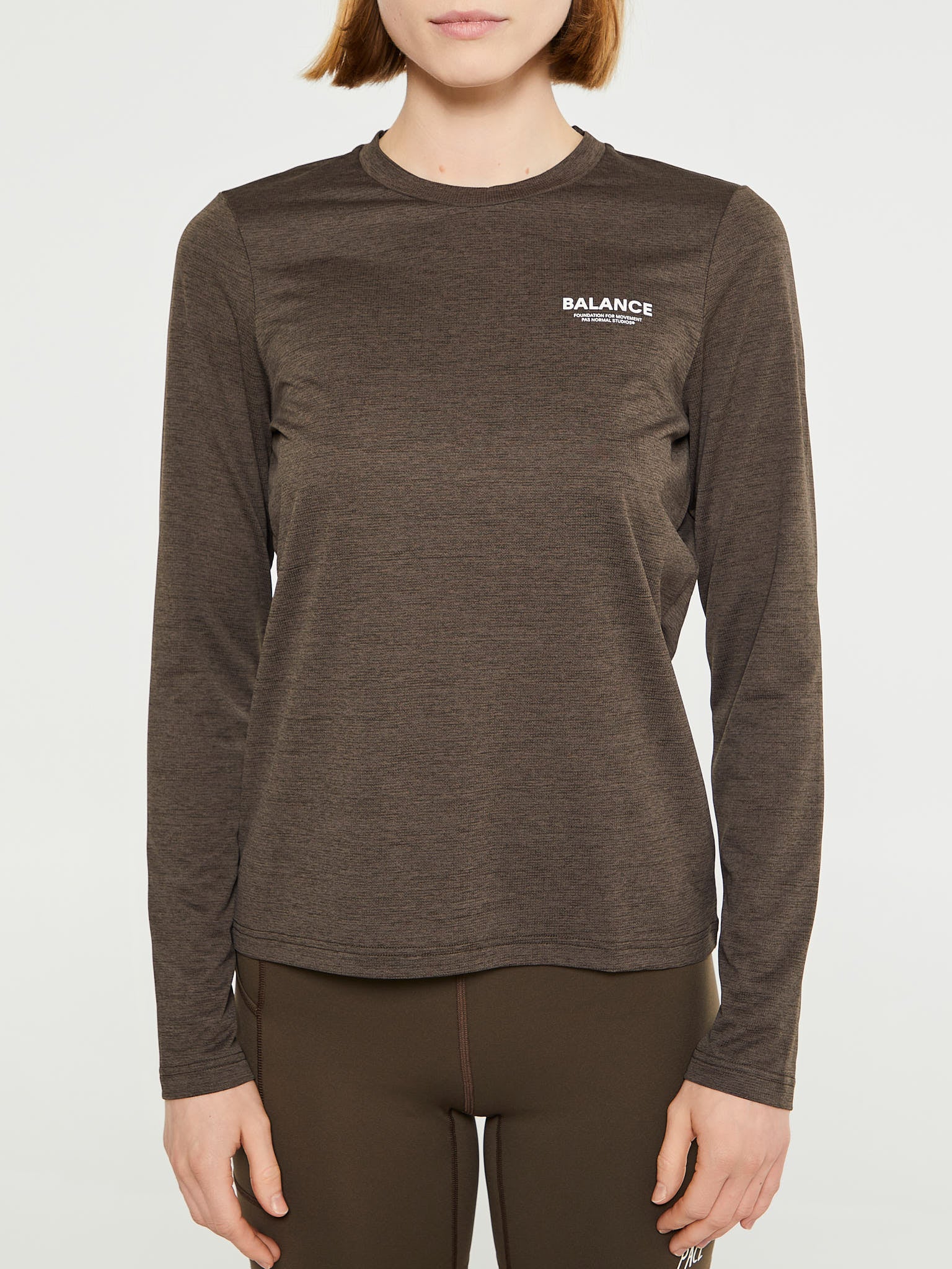 Pas Normal Studios - Women's Balance Long Sleeve T-Shirt in Dusty Brown