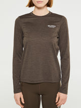 Pas Normal Studios - Women's Balance Long Sleeve T-Shirt in Dusty Brown