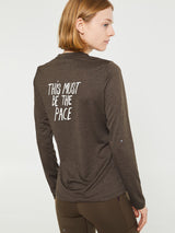 Pas Normal Studios - Women's Balance Long Sleeve T-Shirt in Dusty Brown