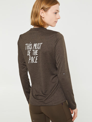 Pas Normal Studios - Women's Balance Long Sleeve T-Shirt in Dusty Brown