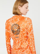 Pas Normal Studios - Women's Balance Long Sleeve T-Shirt in Orange AOP