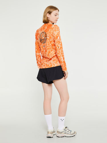 Pas Normal Studios - Women's Balance Long Sleeve T-Shirt in Orange AOP