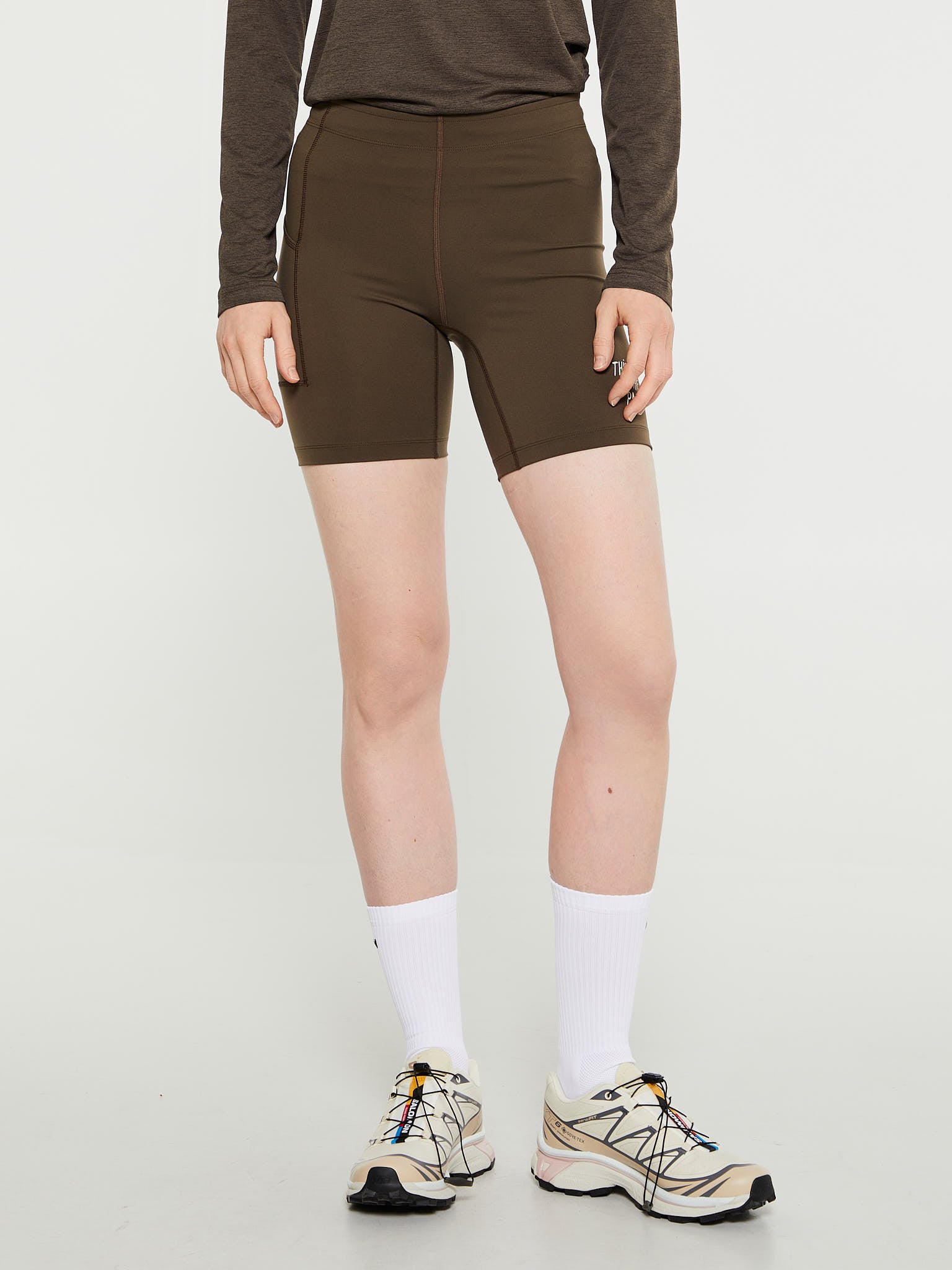 Pas Normal Studios - Women's Balance Short Tights in Dusty Brown