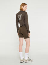 Pas Normal Studios - Women's Balance Short Tights in Dusty Brown