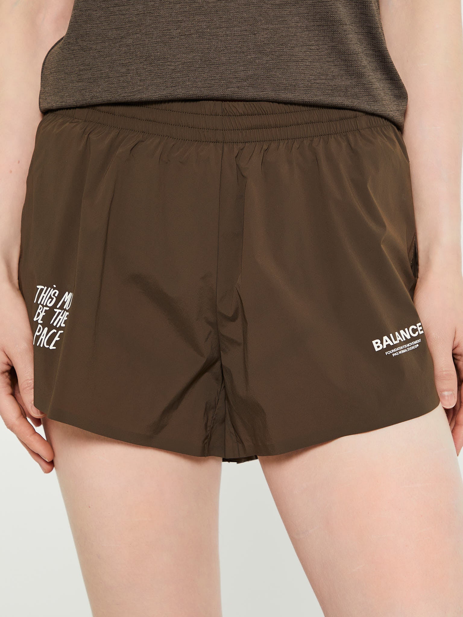 Pas Normal Studios - Women's Balance Shorts in Dusty Brown