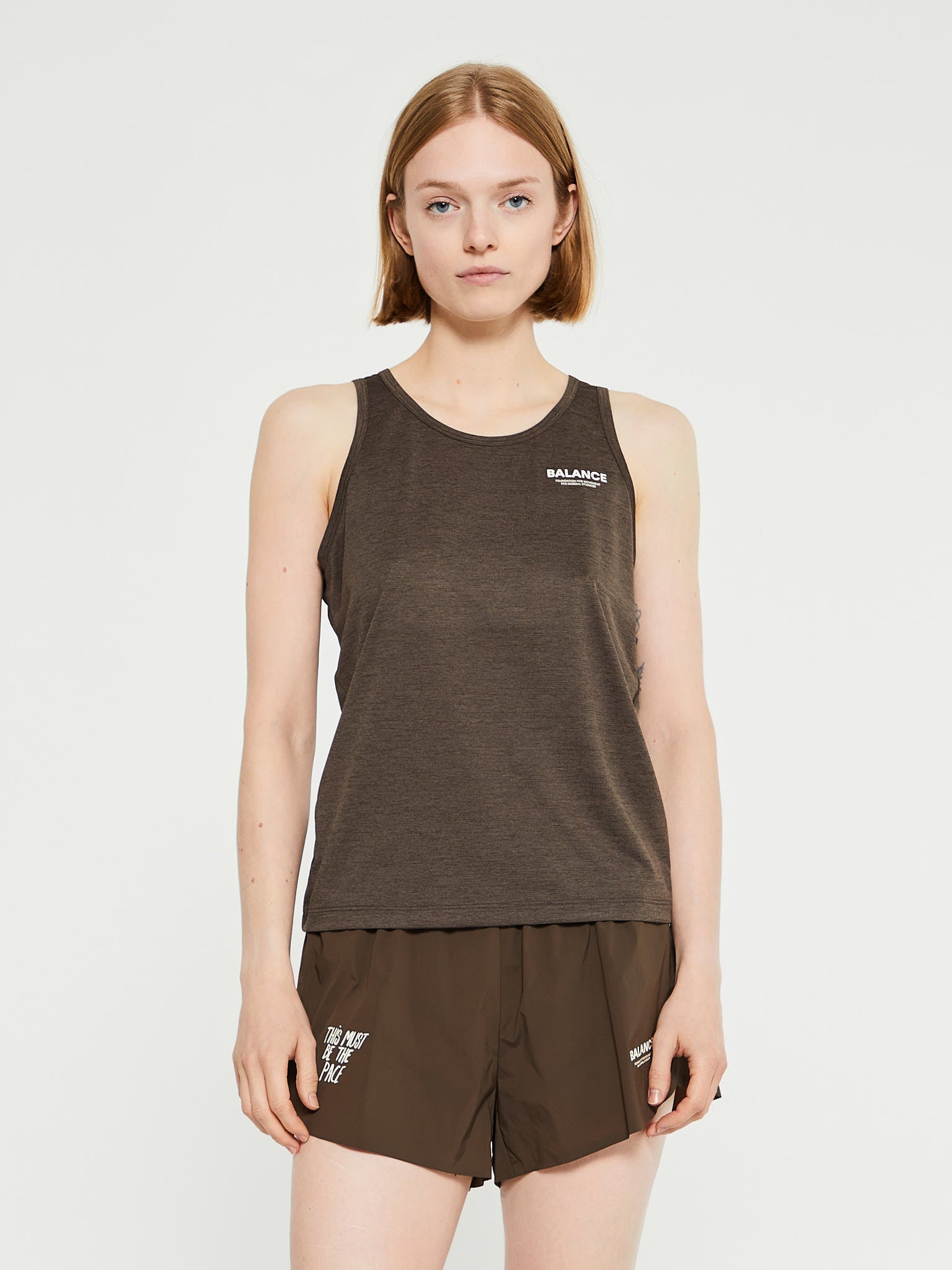 Pas Normal Studios - Women's Balance Sleeveless Top in Dusty Brown