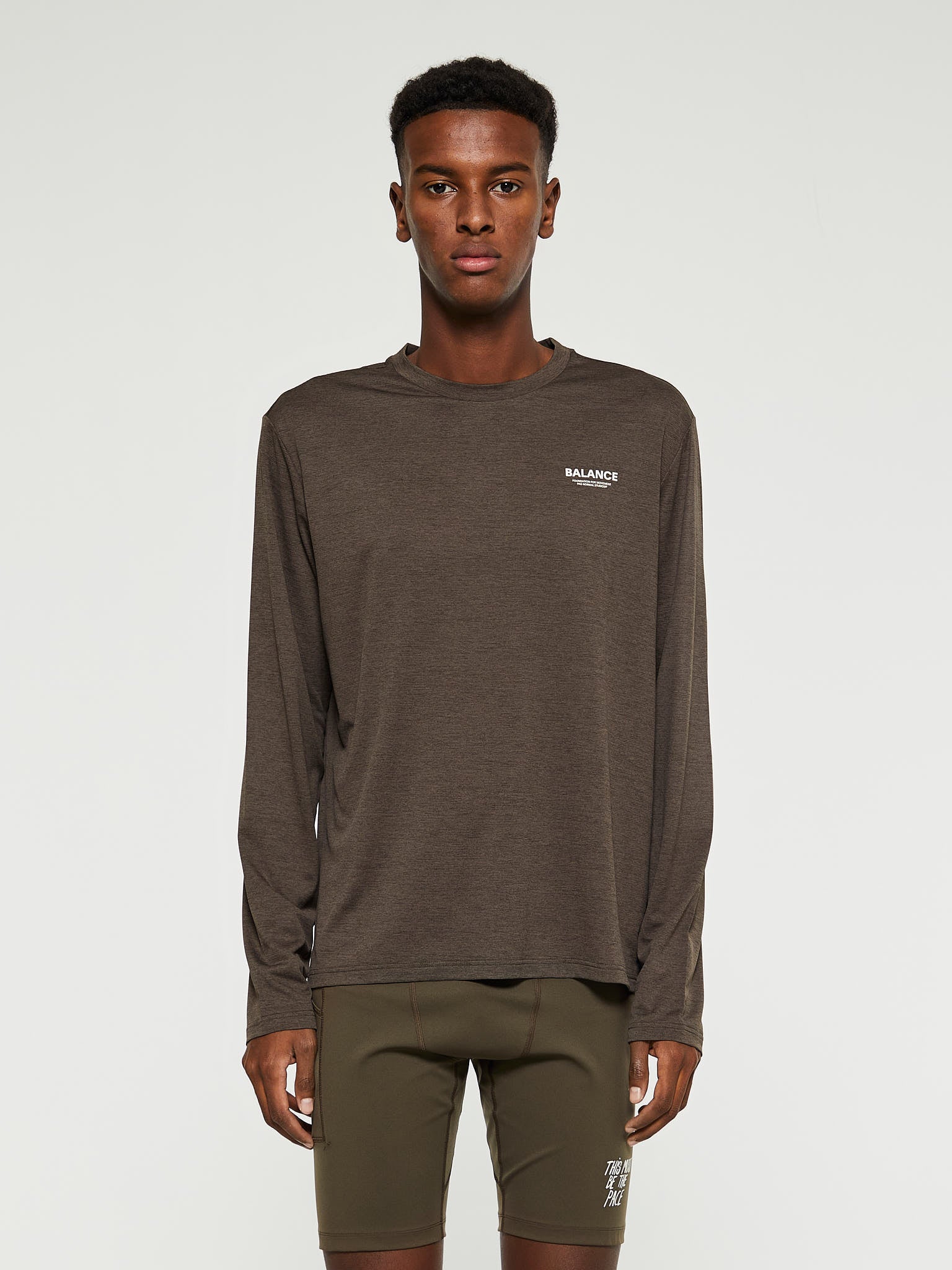 Pas Normal Studios - Balance Long Sleeve T-Shirt in Dusty Brown