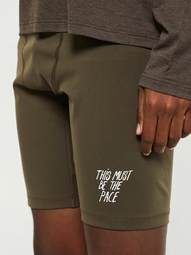 Pas Normal Studios - Balance Short Tights in Dusty Brown