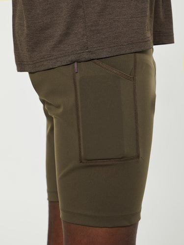 Pas Normal Studios - Balance Short Tights in Dusty Brown