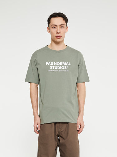 Pas Normal Studios - Off-Race Logo T-Shirt in Dark Celeste